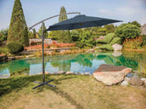 Glam Dark Sapphire Cantilever Umbrella w/ LED from Furniture of America - Luna Furniture