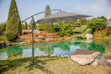 Glam Graphite Cantilever Umbrella w/ LED from Furniture of America - Luna Furniture
