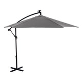 Glam Graphite Cantilever Umbrella w/ LED from Furniture of America - Luna Furniture