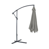 Glam Graphite Cantilever Umbrella w/ LED from Furniture of America - Luna Furniture