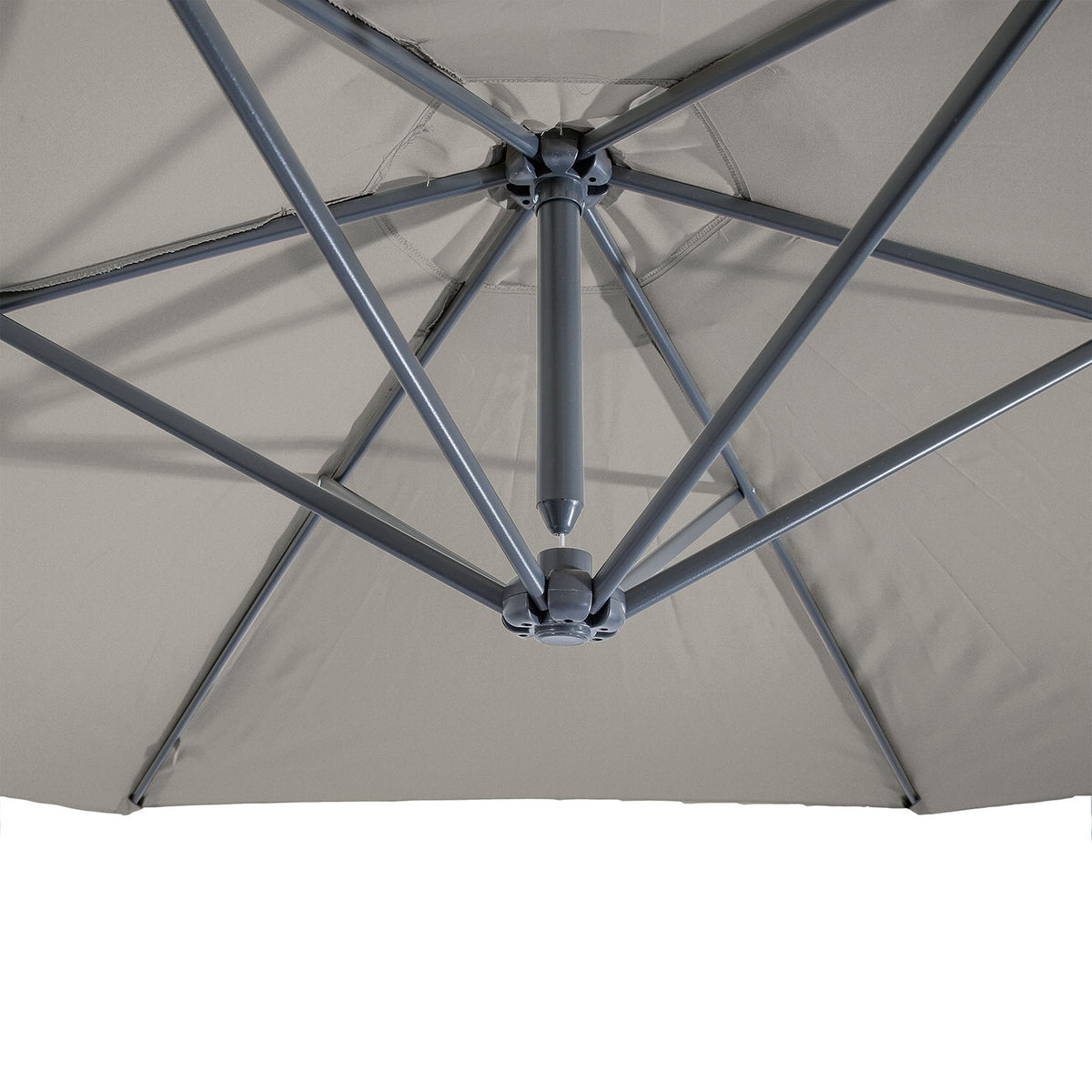 Glam Graphite Cantilever Umbrella w/ LED from Furniture of America - Luna Furniture