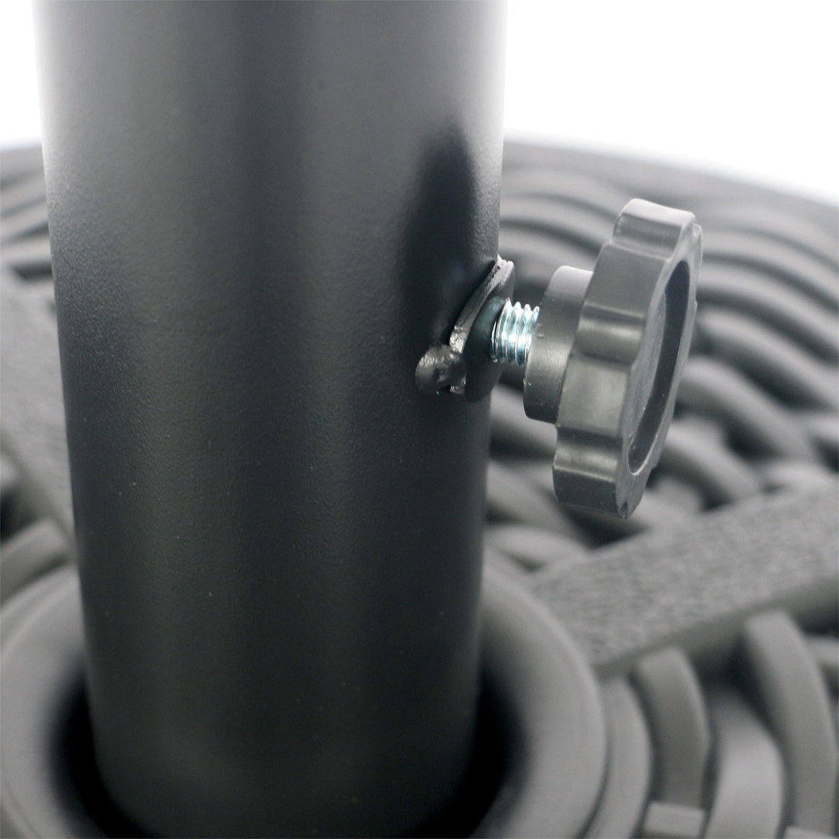 Fab Black Round Umbrella Base from Furniture of America - Luna Furniture