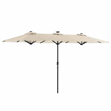 Musa Canvas Stone Rectangular Market Umbrella from Furniture of America - Luna Furniture