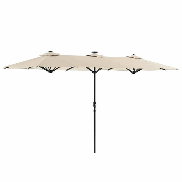 Musa Canvas Stone Rectangular Market Umbrella
