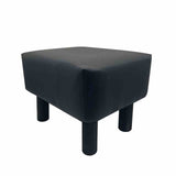 Vale Black Footstool from Furniture of America - Luna Furniture