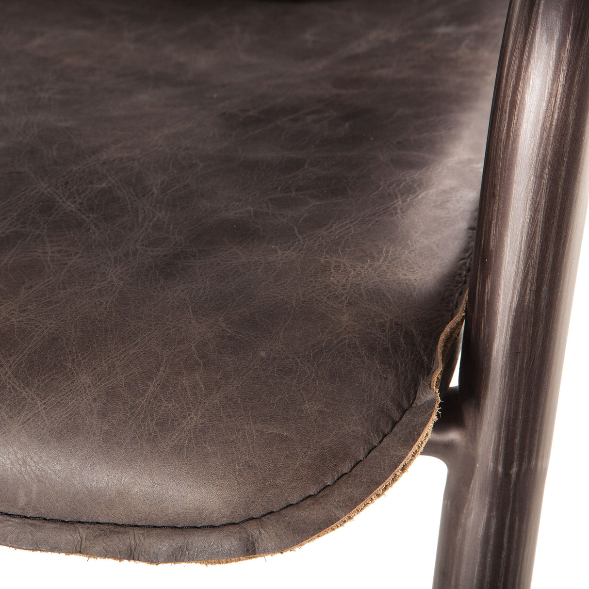 Portofino 22" Bar Chair in Antique Ebony Leather, Set of 2 from Home Trends & Design - Luna Furniture