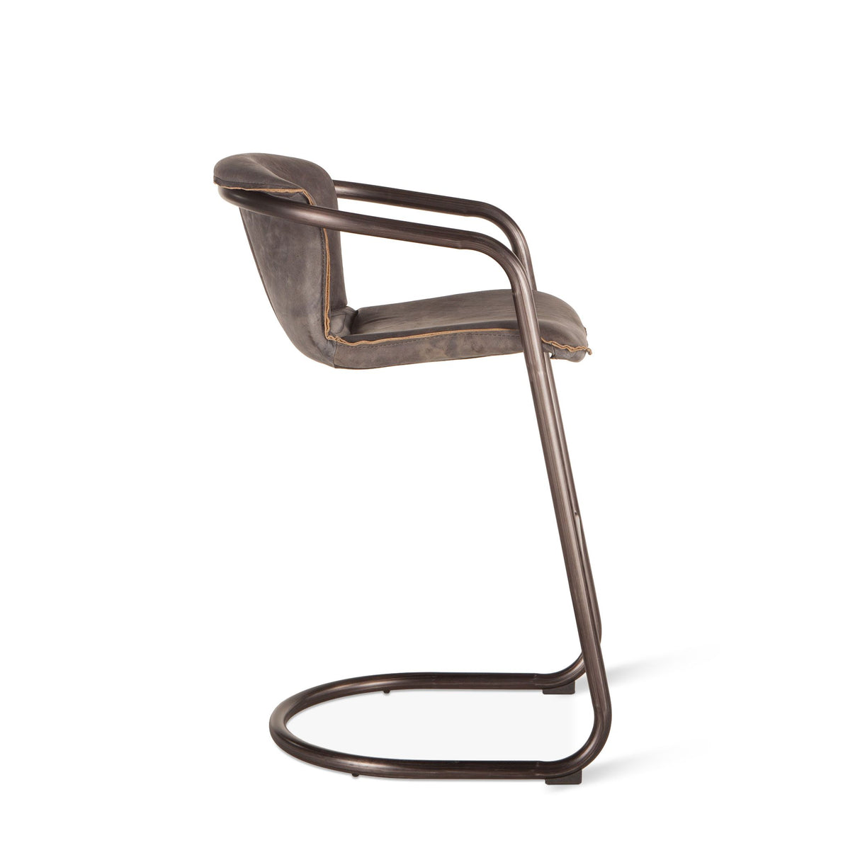 Portofino 22" Bar Chair in Antique Ebony Leather, Set of 2 from Home Trends & Design - Luna Furniture