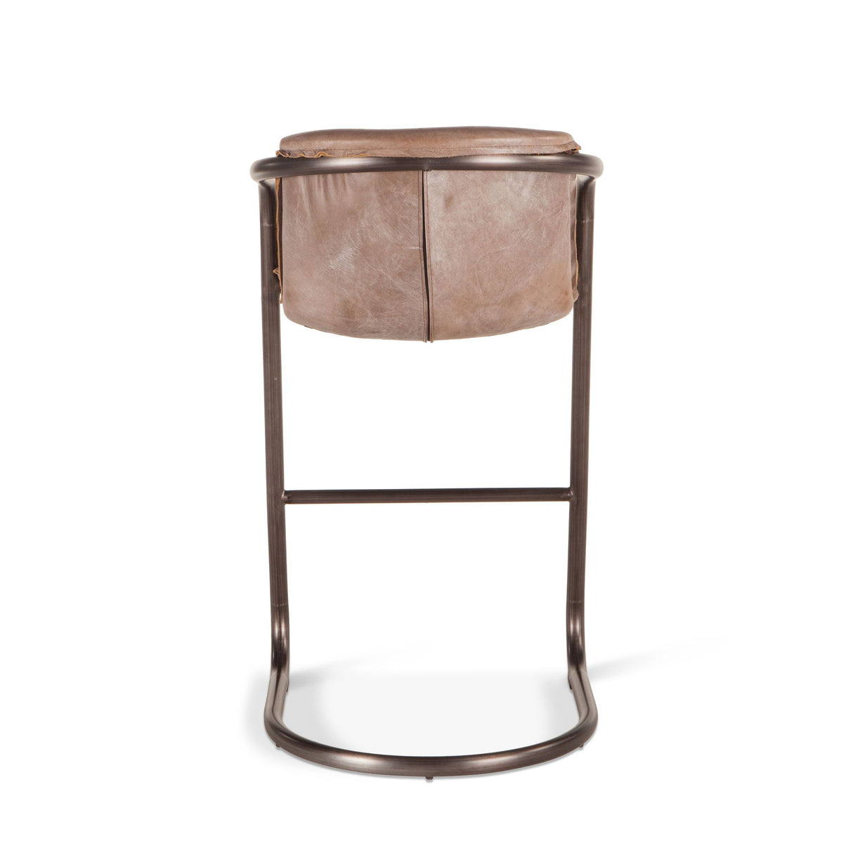 Portofino 22" Bar Chair in Jet Brown Leather, Set of 2 from Home Trends & Design - Luna Furniture