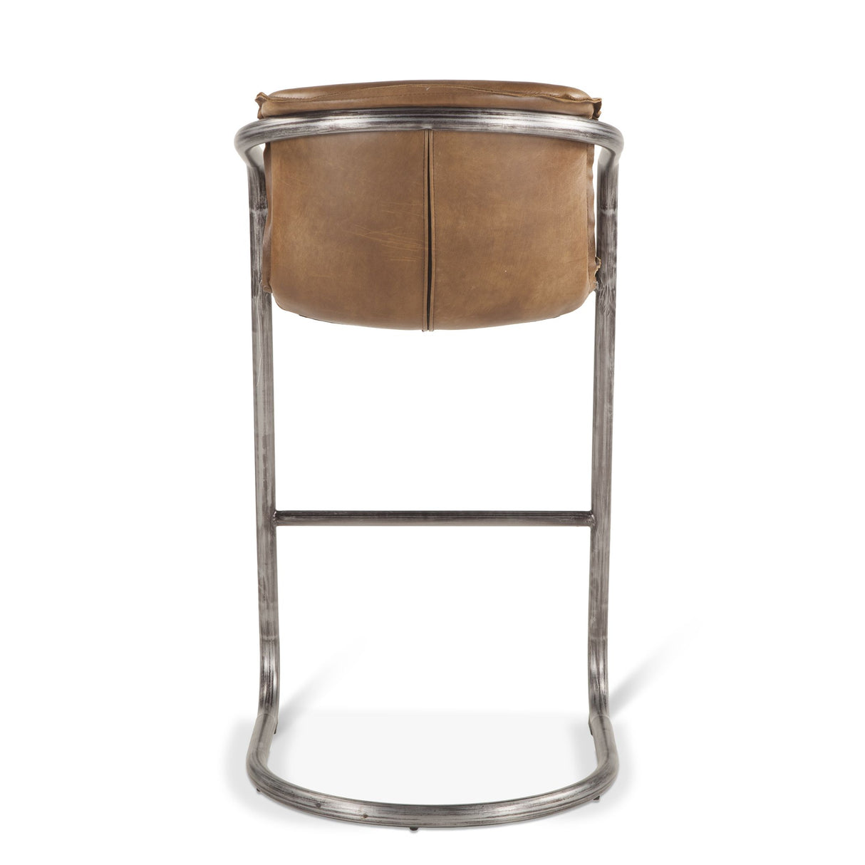 Portofino 22" Bar Chair in Berham Chestnut Leather, Set of 2 from Home Trends & Design - Luna Furniture