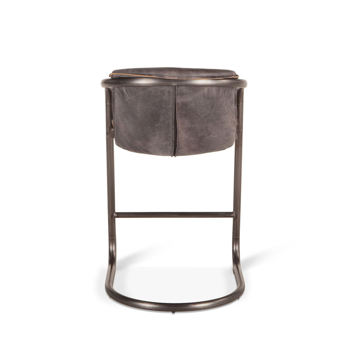 Portofino 22" Counter Chair in Antique Ebony Top Grain Leather from Home Trends & Design - Luna Furniture