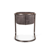 Portofino 22" Dining Chair in Antique Ebony Leather, Set of 2 from Home Trends & Design - Luna Furniture
