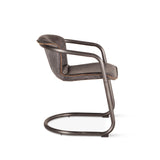 Portofino 22" Dining Chair in Antique Ebony Leather, Set of 2 from Home Trends & Design - Luna Furniture