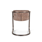 Portofino 22" Dining Chair in Jet Brown Leather, Set of 2 from Home Trends & Design - Luna Furniture