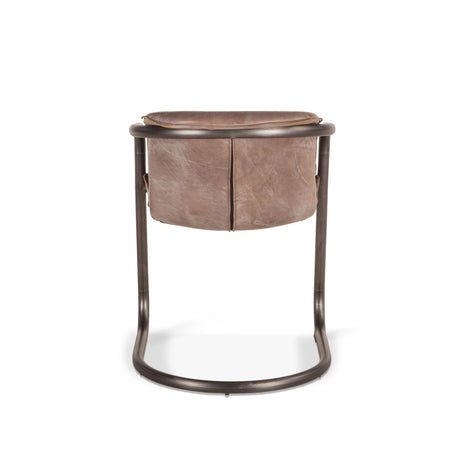 Portofino 22" Dining Chair in Jet Brown Leather, Set of 2 from Home Trends & Design - Luna Furniture