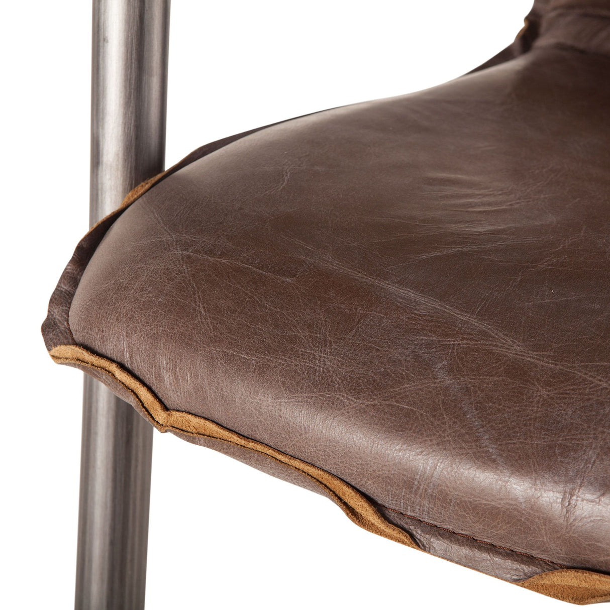 Portofino 22" Dining Chair in Jet Brown Leather, Set of 2 from Home Trends & Design - Luna Furniture
