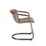 Portofino 22" Dining Chair in Jet Brown Leather, Set of 2 from Home Trends & Design - Luna Furniture