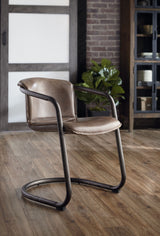 Portofino 22" Dining Chair in Jet Brown Leather, Set of 2 from Home Trends & Design - Luna Furniture