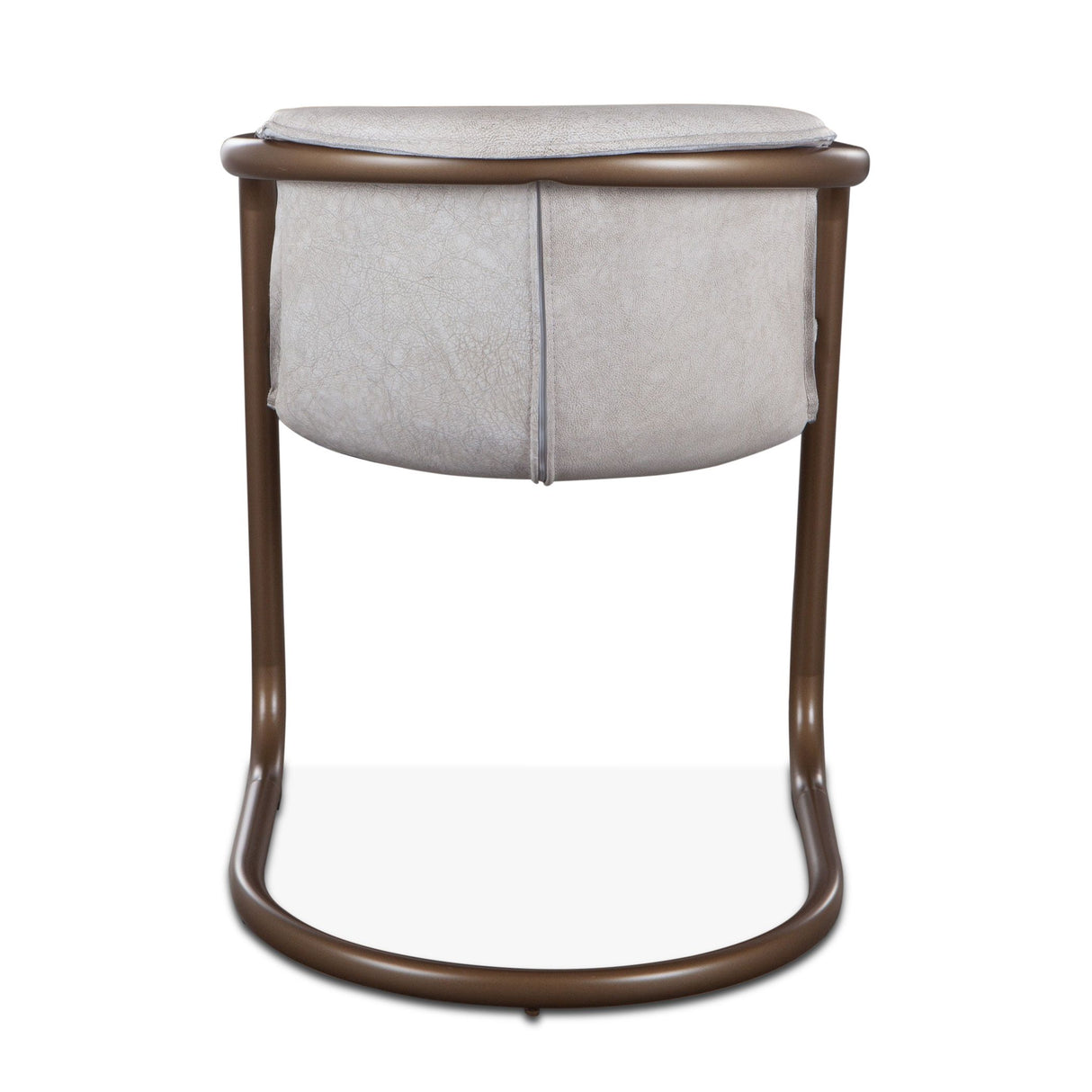 Portofino 22" Dining Chair in Vintage White Leather, Set of 2 from Home Trends & Design - Luna Furniture