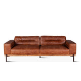 Portofino Modern 95" Sofa in Cocoa Brown Leather from Home Trends & Design - Luna Furniture