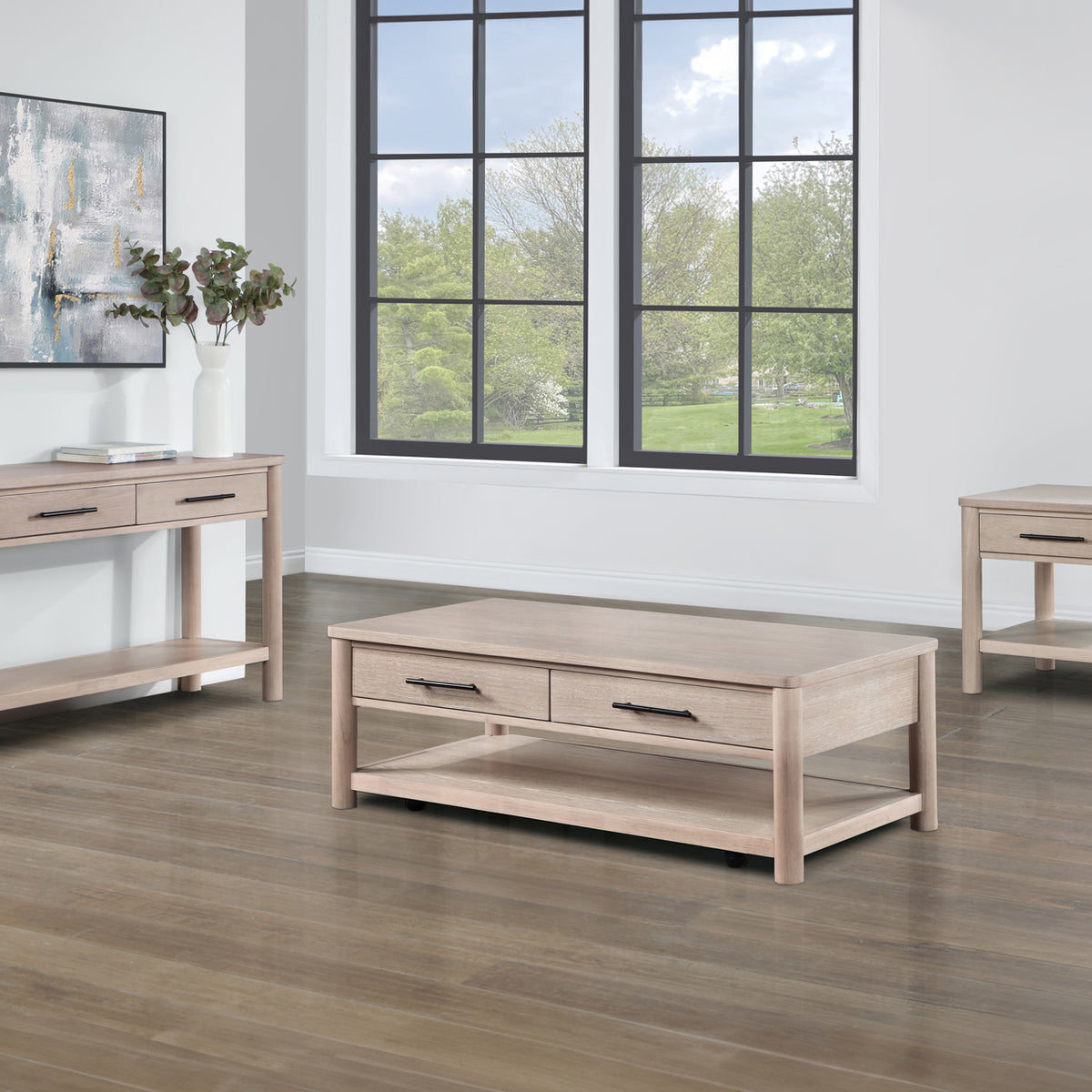 Steve Silver Gabby 3-Piece Table Set (Coffee Table & 2 End Tables ...