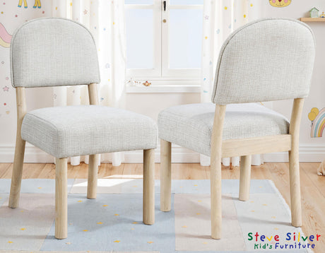 Gabby Washed Oak 5-Piece Kids Dining Table Set from Steve Silver - Luna Furniture