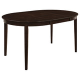 Gabriel Cappuccino 5-Piece Extension Leaf Dining Table Set from Coaster - Luna Furniture