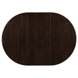 Gabriel Cappuccino 5-Piece Extension Leaf Dining Table Set from Coaster - Luna Furniture