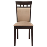 Gabriel Cappuccino 5-piece Extension Leaf Dining Table Set from Coaster - Luna Furniture