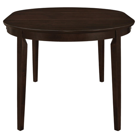 Gabriel Cappuccino 7-Piece Extension Leaf Dining Table Set from Coaster - Luna Furniture