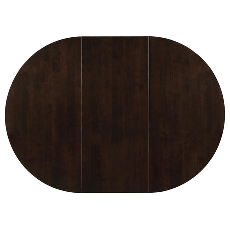 Gabriel Cappuccino 7-Piece Extension Leaf Dining Table Set from Coaster - Luna Furniture