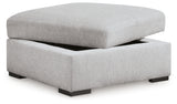 Gabyleigh Nickel Ottoman With Storage from Ashley - Luna Furniture
