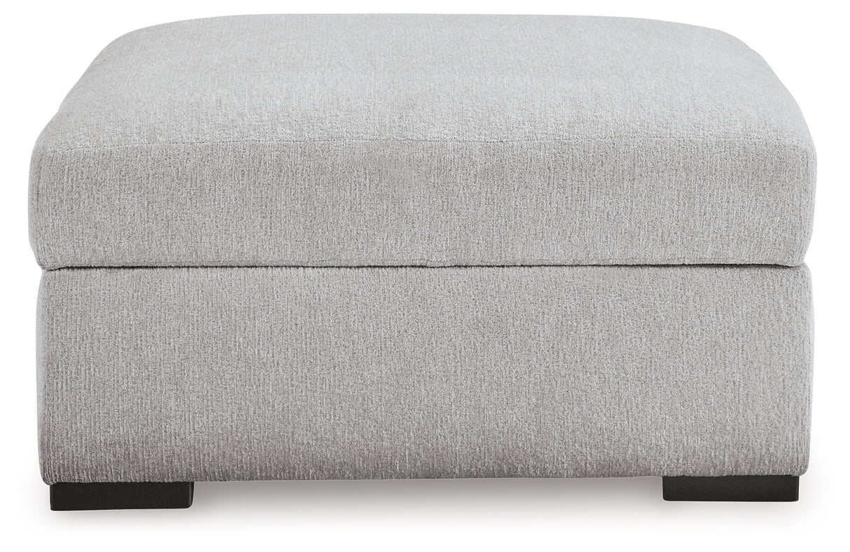 Gabyleigh Nickel Ottoman With Storage from Ashley - Luna Furniture