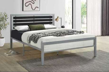 Gain Silver Metal Full Platform Bed from Happy Homes - Luna Furniture