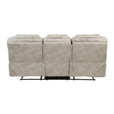 Gainesville Pewter Double Reclining Sofa from Homelegance - Luna Furniture