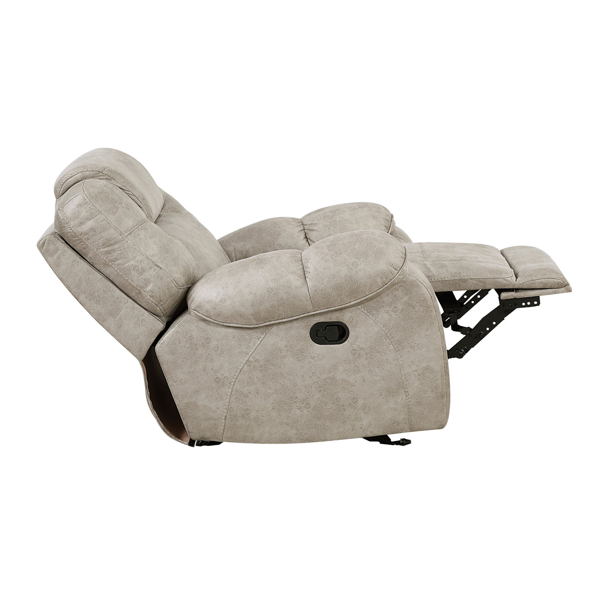 Gainesville Pewter Glider Reclining Chair from Homelegance - Luna Furniture