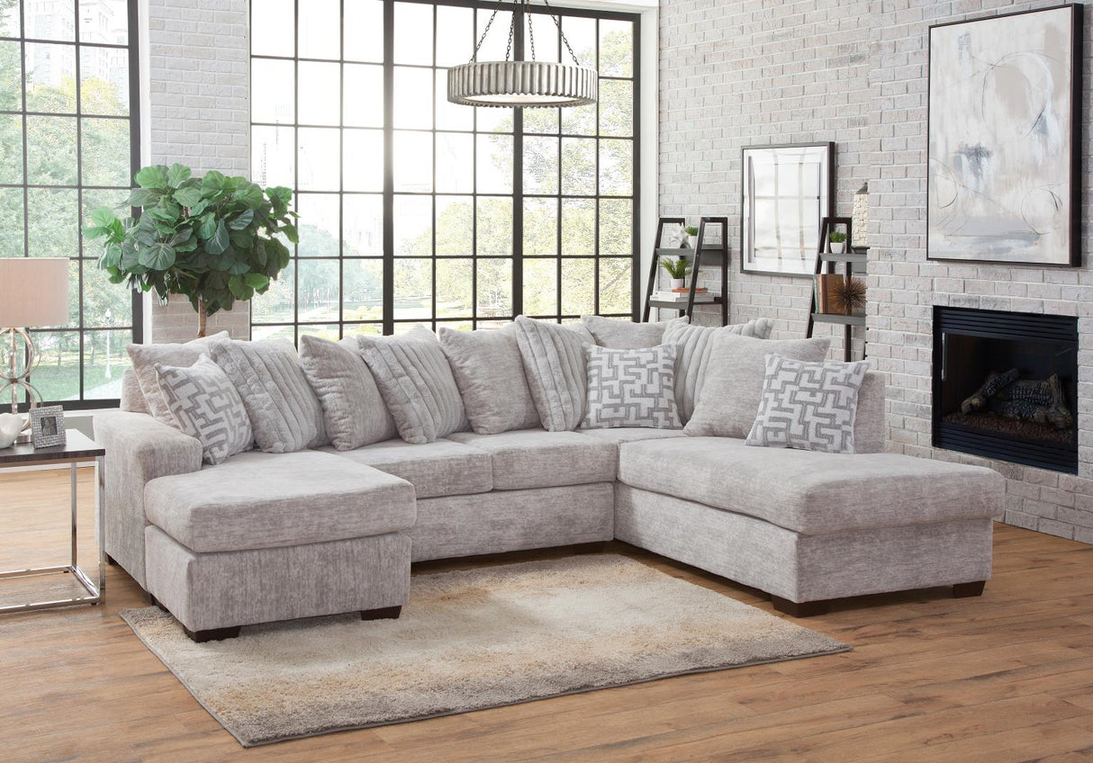 Galatic Oyster RAF Chaise Sectional from Happy Homes - Luna Furniture