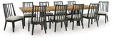 Galliden Extension Dining Table and 10 Chairs from Ashley Furniture - Luna Furniture