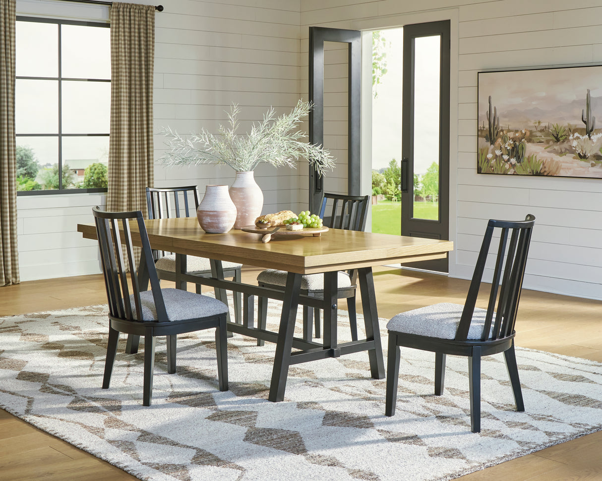 Galliden Extension Dining Table and 4 Chairs from Ashley - Luna Furniture