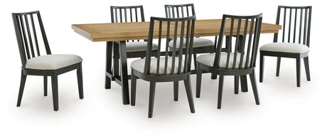 Galliden Extension Dining Table and 6 Chairs from Ashley - Luna Furniture