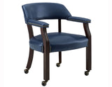 Game Table and Chairs, Tournament, 6-Piece, Navy from Steve Silver - Luna Furniture