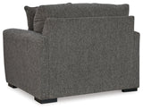 Gardiner Chair and Ottoman in Pewter from Ashley Furniture - Luna Furniture