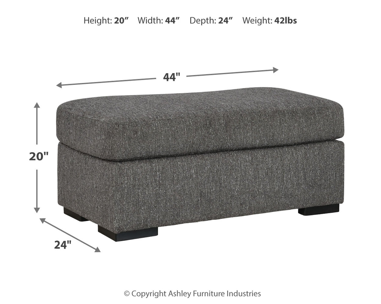 Gardiner Chair and Ottoman in Pewter from Ashley Furniture - Luna Furniture