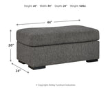 Gardiner Chair and Ottoman in Pewter from Ashley Furniture - Luna Furniture