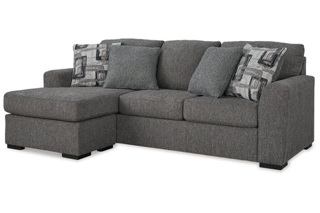 Gardiner Pewter Sofa Chaise and Ottoman from Ashley - Luna Furniture