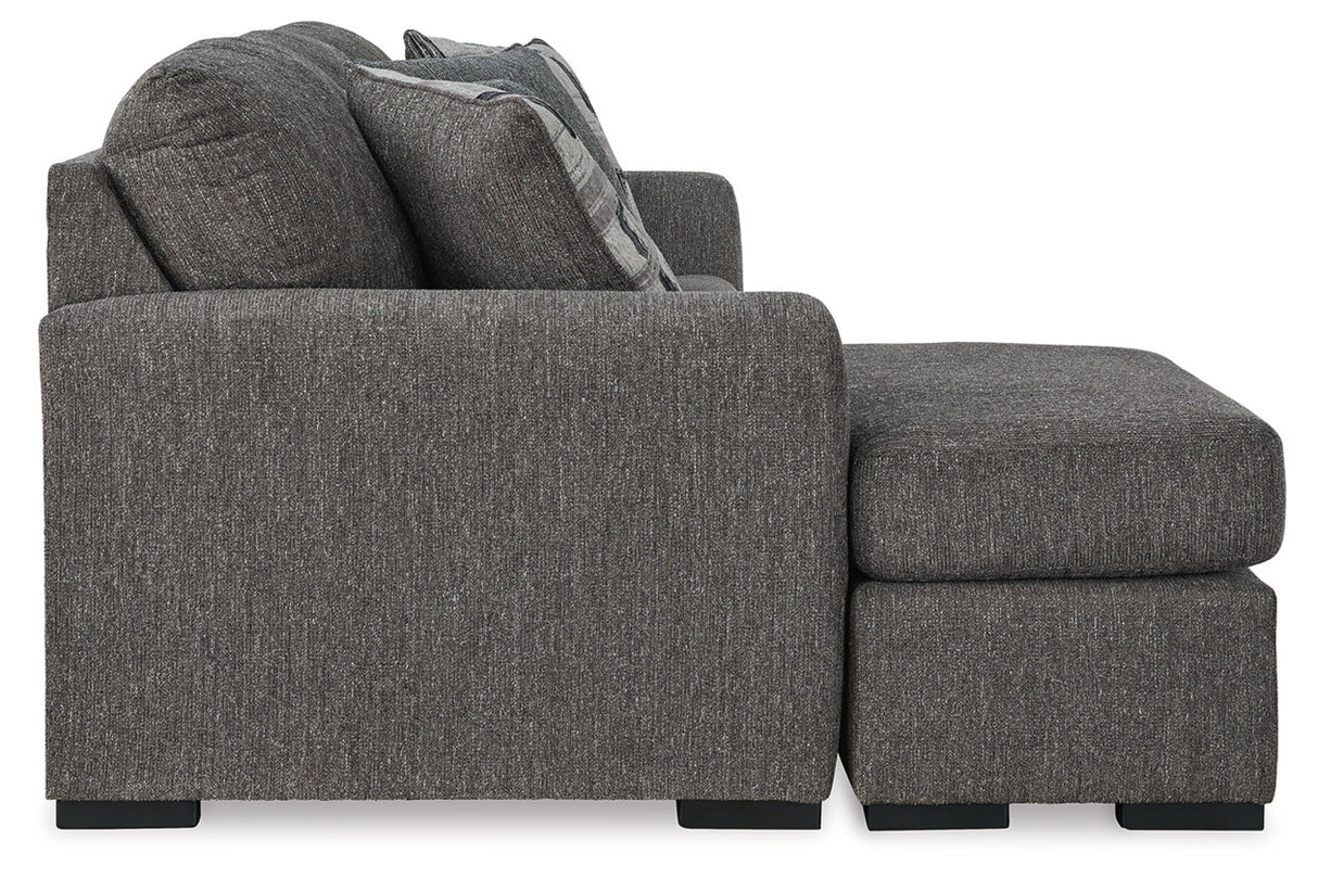 Gardiner Pewter Sofa Chaise and Ottoman from Ashley Furniture - Luna Furniture