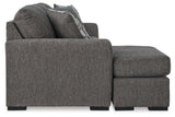 Gardiner Pewter Sofa Chaise and Ottoman from Ashley Furniture - Luna Furniture