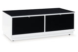 Gardoni White/Black Coffee Table and 2 End Tables from Ashley Furniture - Luna Furniture