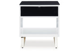 Gardoni White/Black Coffee Table and 2 End Tables from Ashley Furniture - Luna Furniture