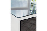 Gardoni White/Black Coffee Table and 2 End Tables from Ashley Furniture - Luna Furniture