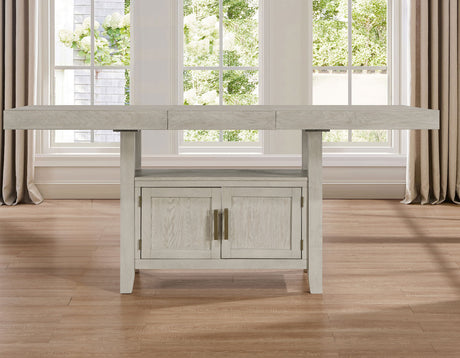 Garland 60-80″ Counter Table with 20″ Leaf, Greige Finish from Steve Silver - Luna Furniture